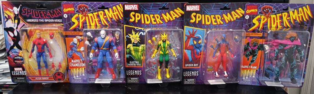 Marvel Legends Spider-Man Bundle Lot Kane, Chameleon, Electro, Spider-Boy NIB